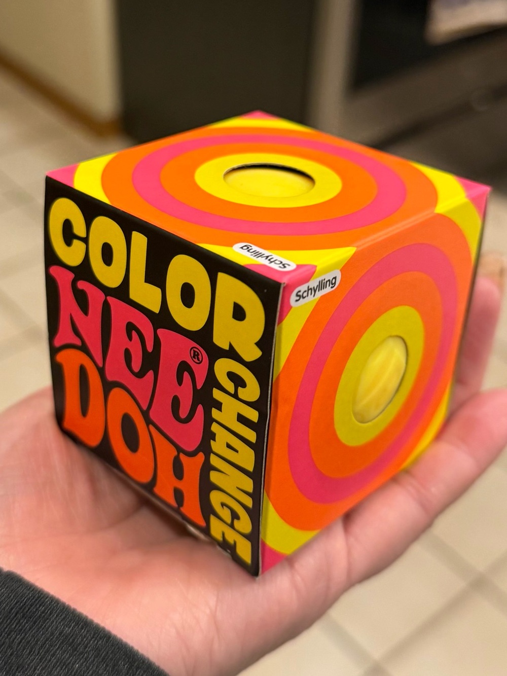 Schylling NeeDoh Color Change 
 - Yellow to Orange - New In Box- Authentic